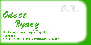odett nyary business card
